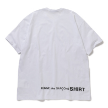 COMME des GARCONS SHIRT | printed cotton jersey OVERSIZED - White