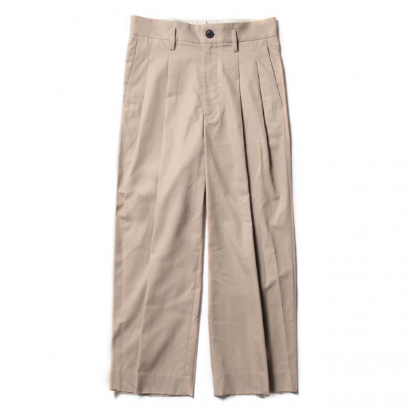 URU / ウル | COTTON 2TUCK PANTS - C.Gold | 通販 - 正規取扱店