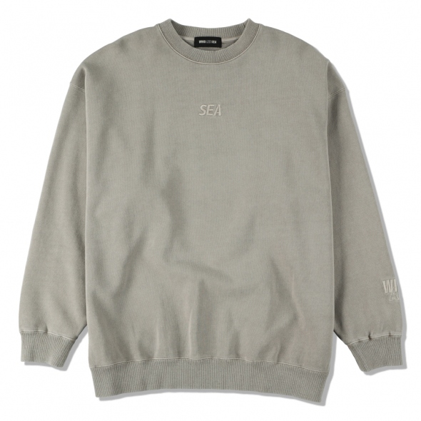 WIND ANDSEA Damaged Crew neck / Navy - L