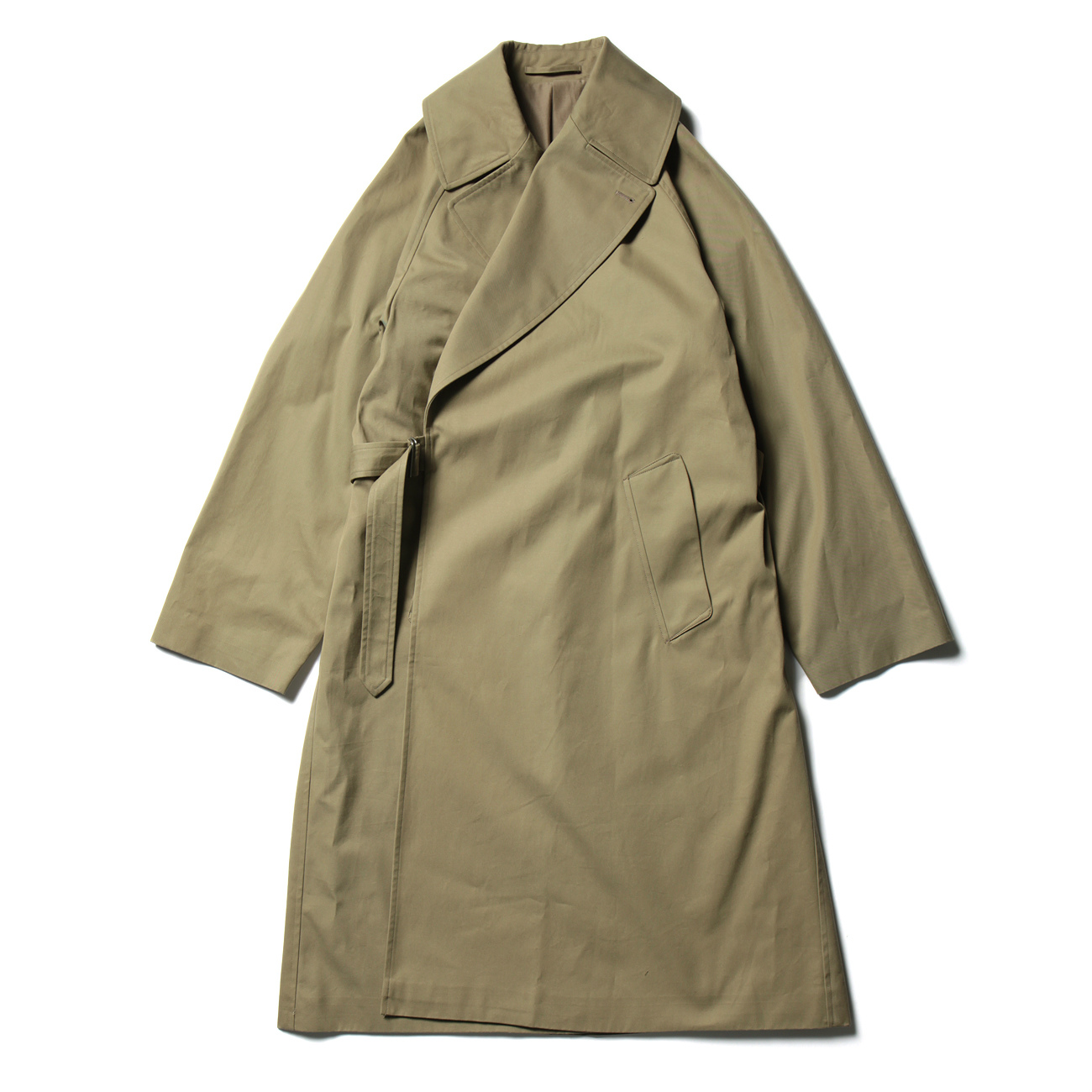 COMOLI / コモリ | コットンギャバ タイロッケンコート - Khaki | 通販 ...