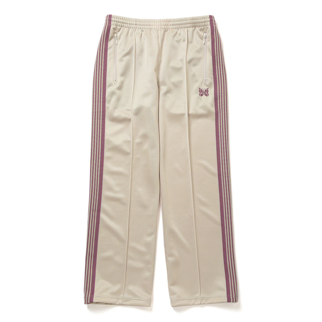 Needles / ニードルズ | Track Pant - Poly Smooth - Ivory