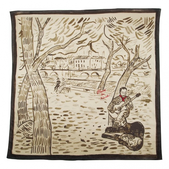 Porter Classic / ポータークラシック | COTTON SCARF PARIS GUITAR