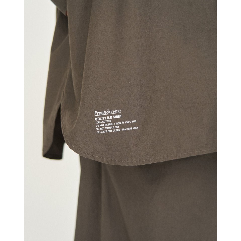 FreshService / フレッシュサービス | UTILITY L/S B.D SHIRT - Black