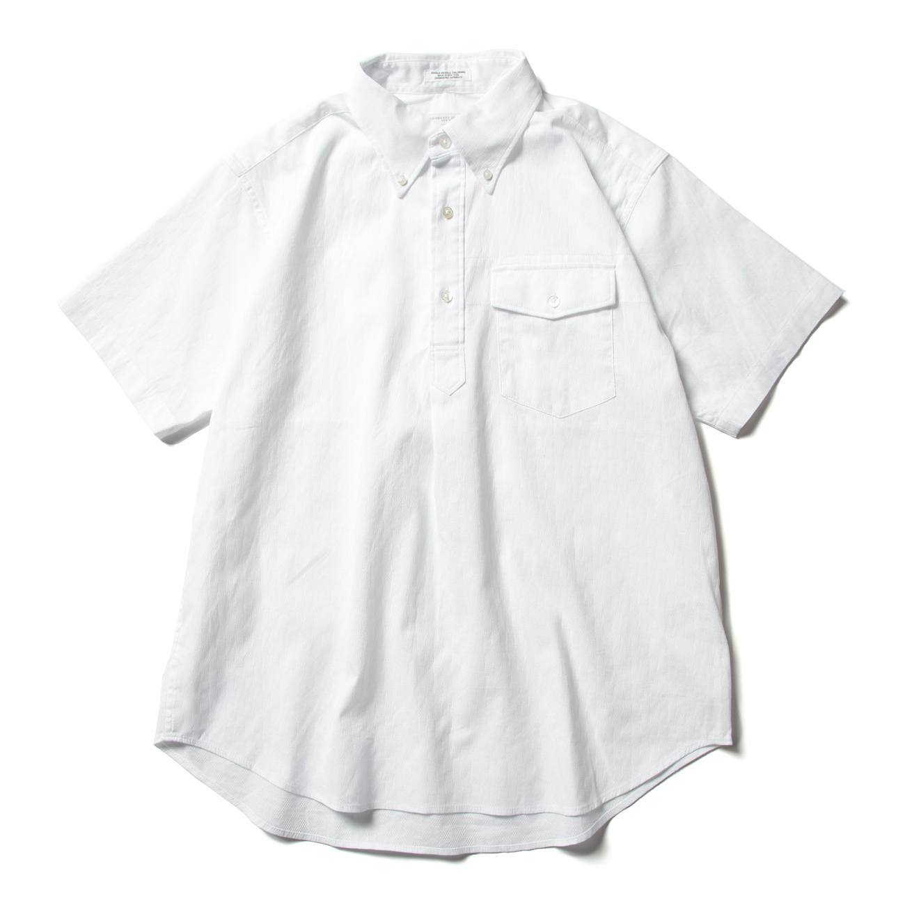 Popover BD Shirt - Cotton Dobby Square Check - White
