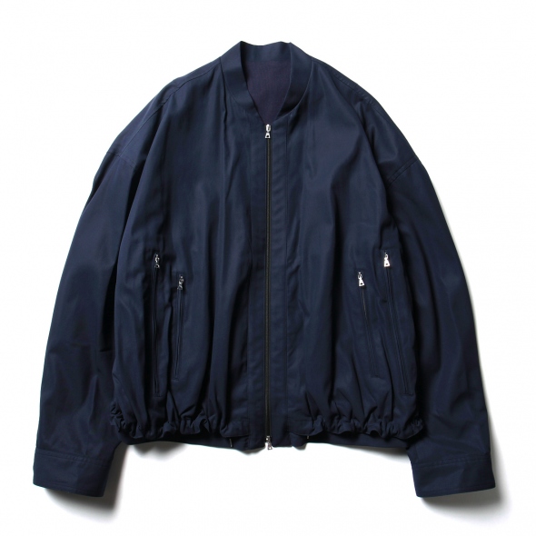 URU / ウル | COTTON ZIP UP BLOUSON - Navy | 通販 - 正規取扱店