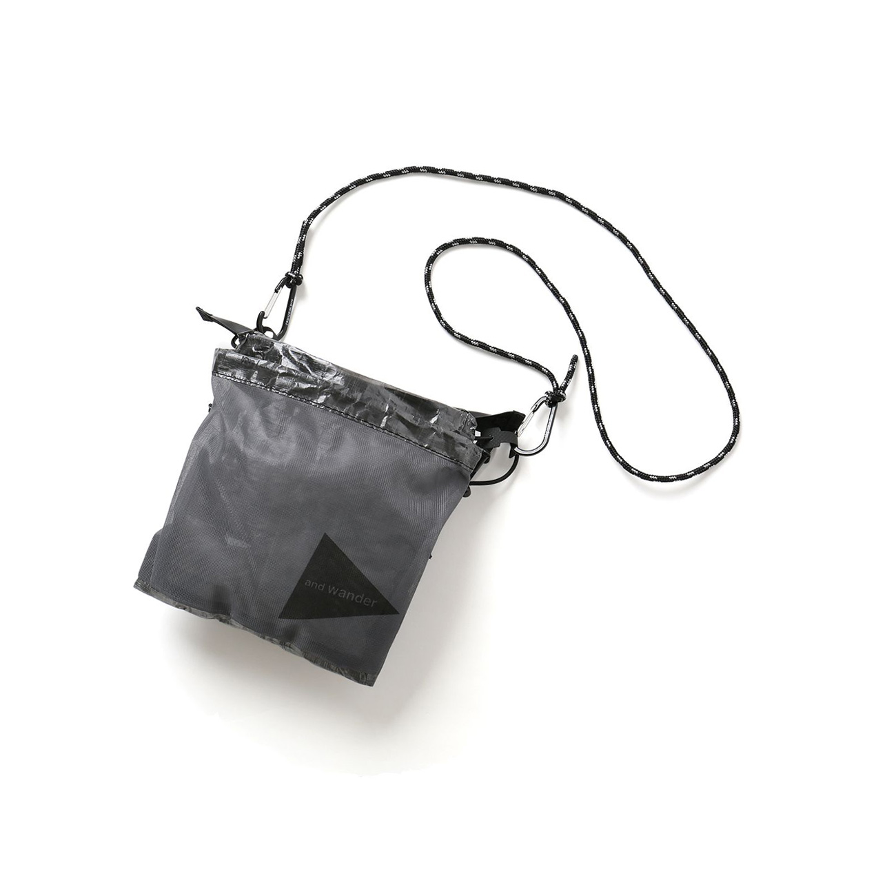 and wander / アンドワンダー | cuben fiber sacoche - Charcoal