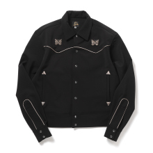 Needles / ニードルズ | Piping Cowboy Jacket - Poly Double Cloth - Black