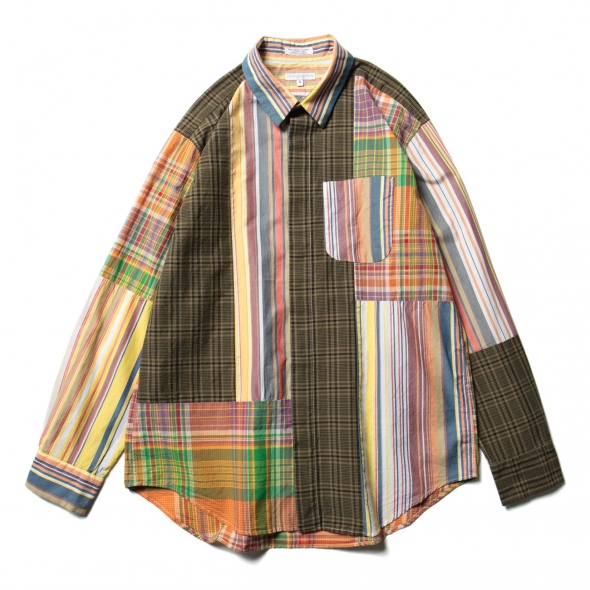 エンジニアードガーメンツ Combo Short Collar Shirt M ENGINEERED GARMENTS (エンジニアードガーメンツ) Combo Short