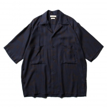 YOKE / ヨーク | PRINTED HALF SLEEVES SHIRT - Navy | 通販 - 正規