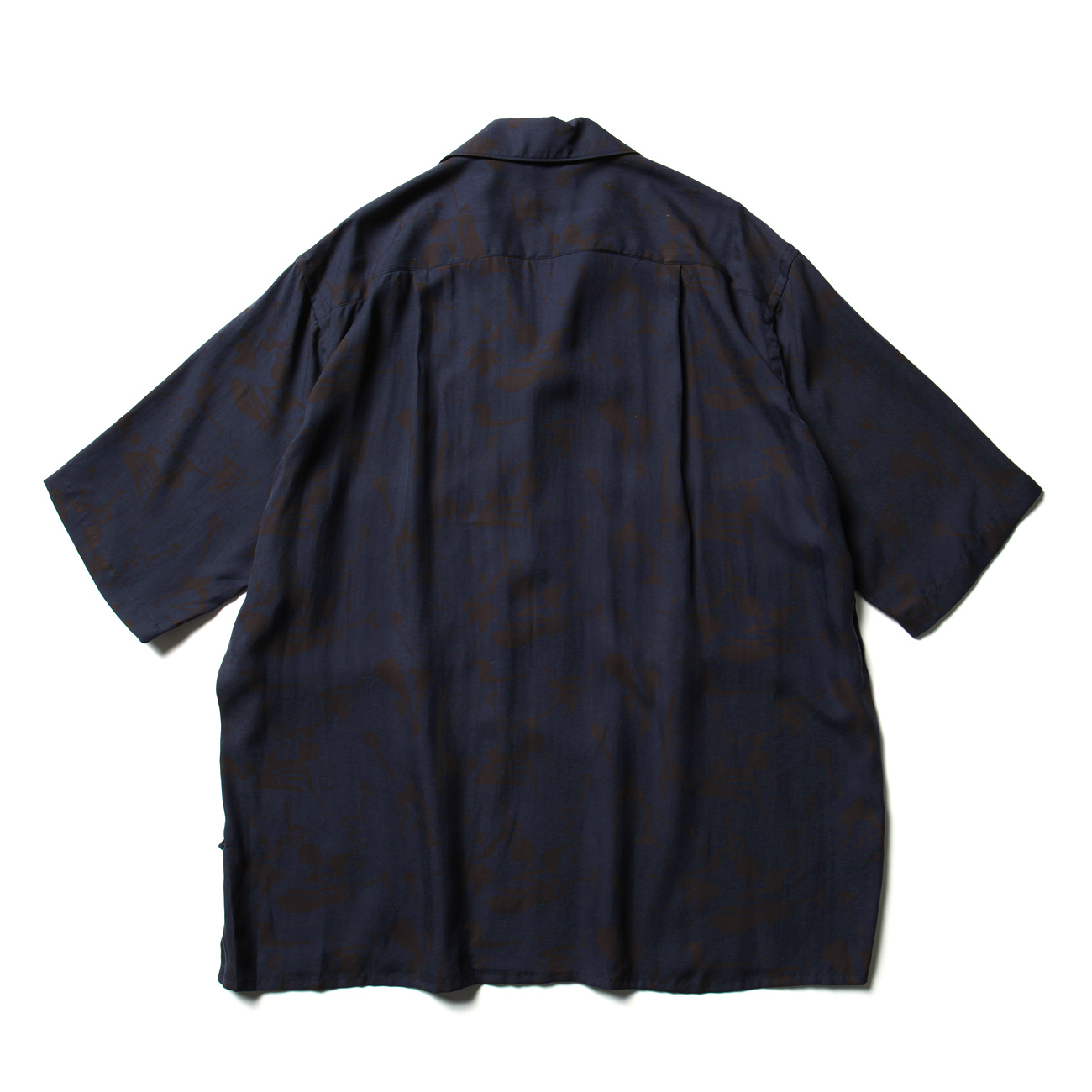 YOKE / ヨーク | PRINTED HALF SLEEVES SHIRT - Navy | 通販 - 正規 