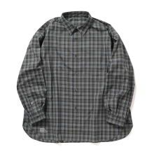 FreshService / フレッシュサービス | MADRAS DRY TECH REGULAR COLLAR SHIRT - Gray