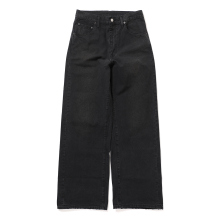 ssstein / シュタイン | SULFUR DYED OXFORD VINTAGE WIDE PANTS - Black