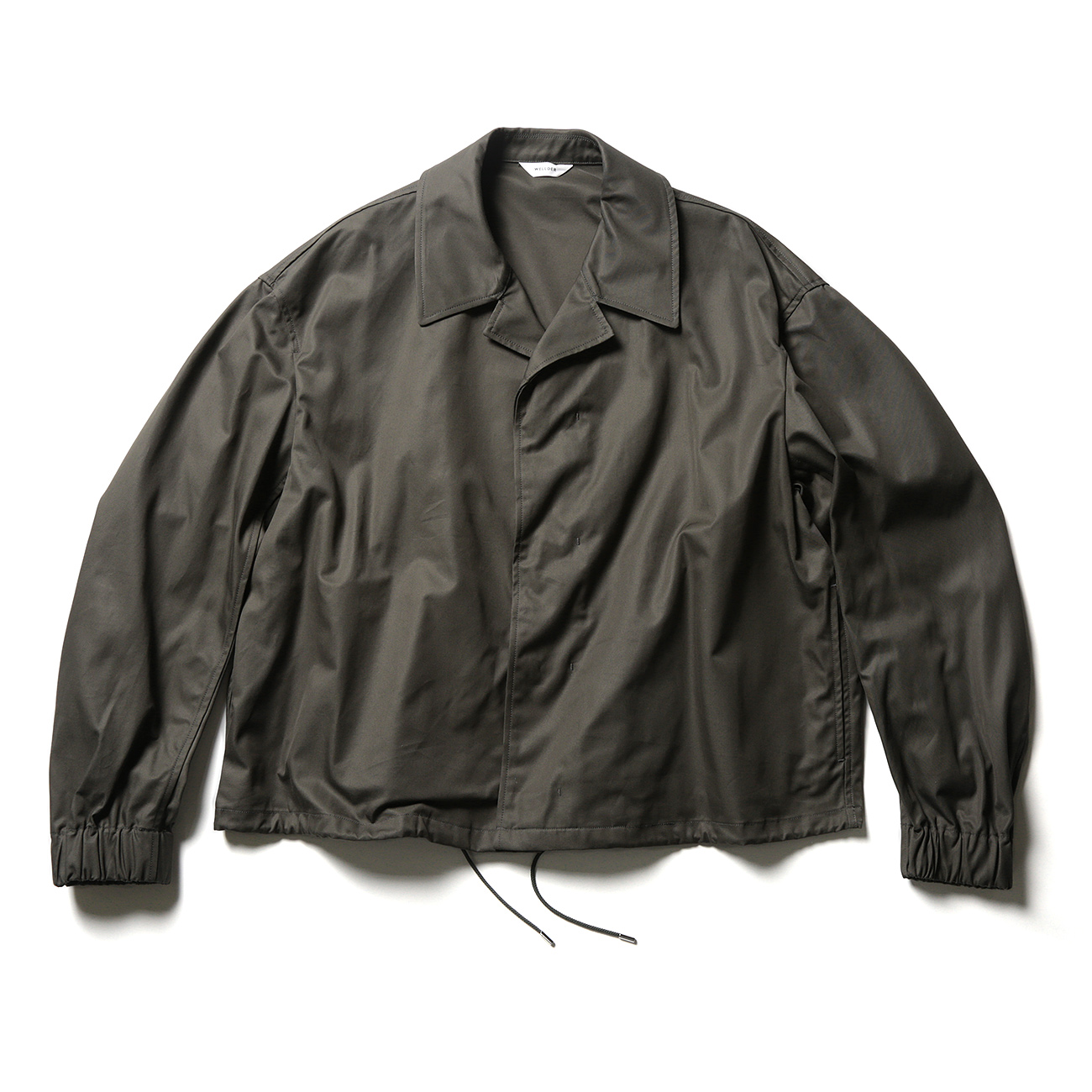 Drawstring Coach Jacket - Charcoal Gray