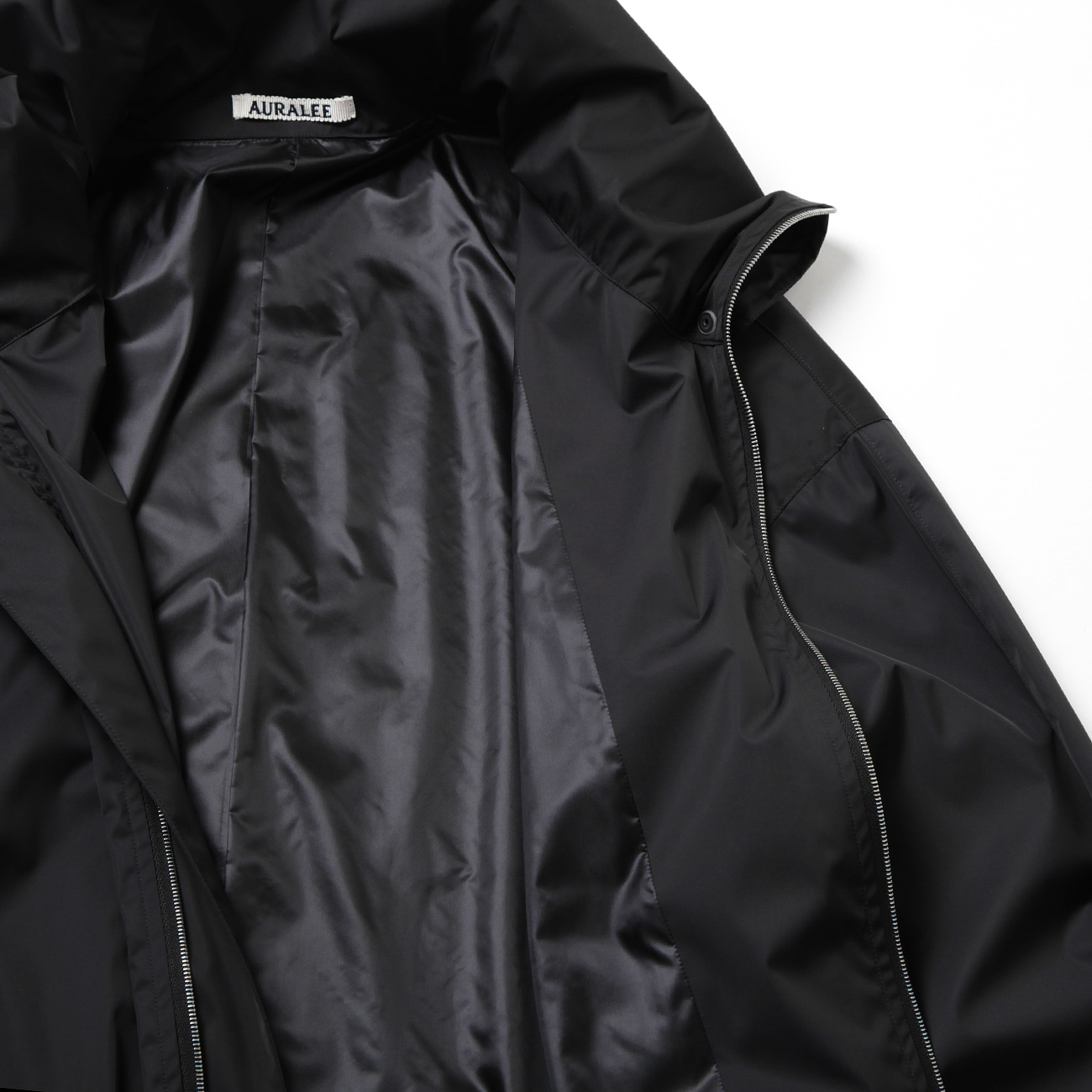 AURALEE / オーラリー | HARD TWIST POLYESTER SATIN LAMINATE