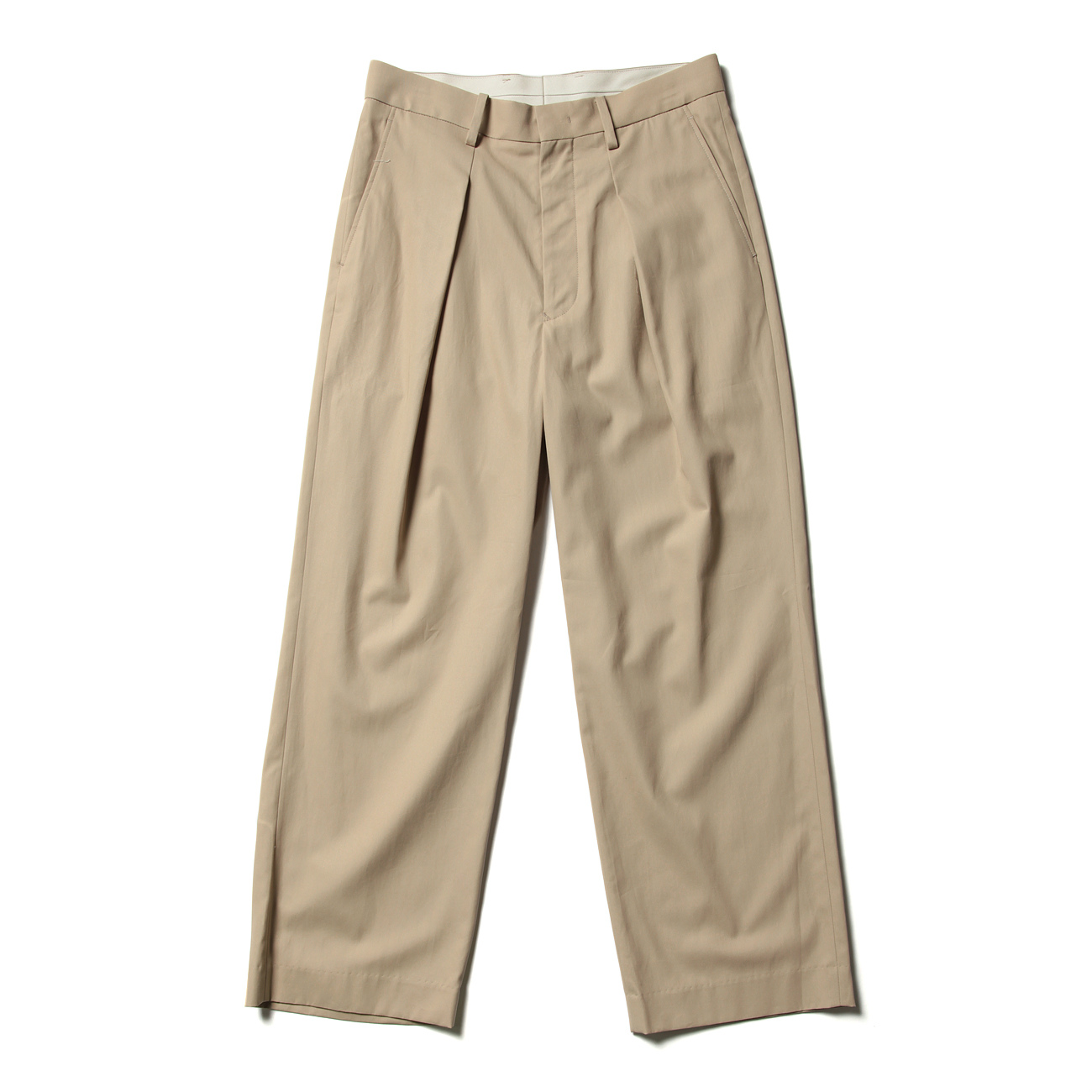 大得価格安】 COMOLI - URU(ウル)/COTTON EASY PANTS/L.Beigeの通販 by