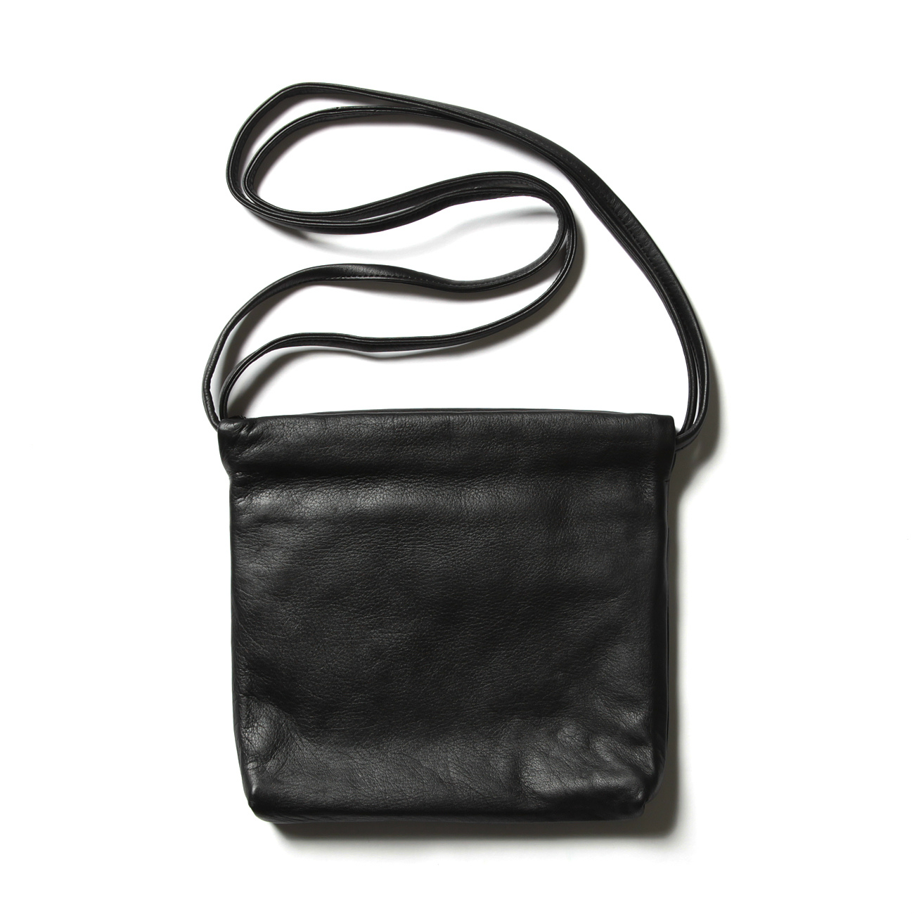 LEATHER POUCH - Black