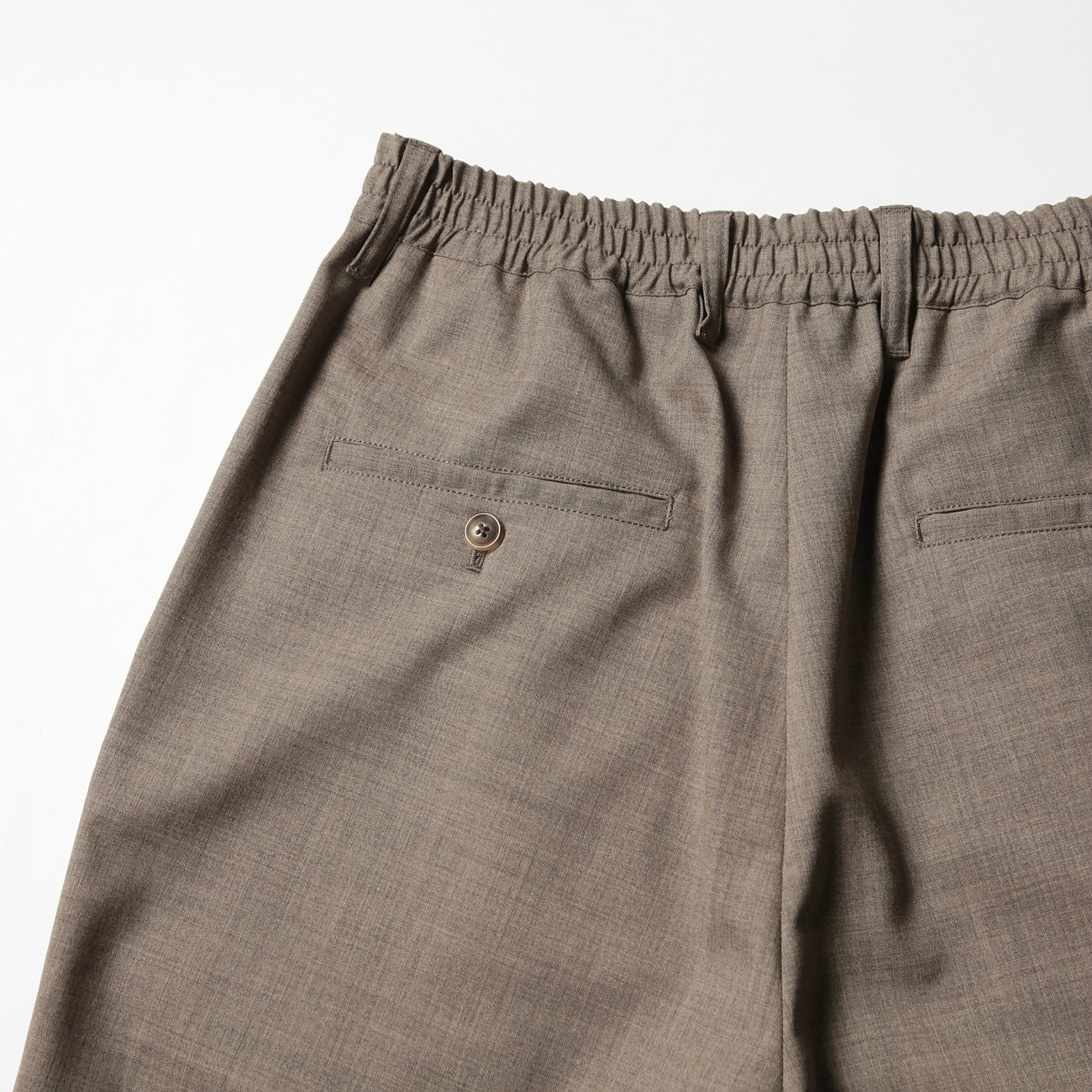 URU / ウル | WOOL TROPICAL / EASY PANTS - Beige | 通販