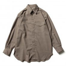 WOOL TROPICAL / FLY FRONT L/S SHIRTS - Beige