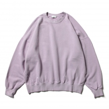 URU / ウル | COTTON FLEECE / CREW NECK L/S SWEAT - Lavender