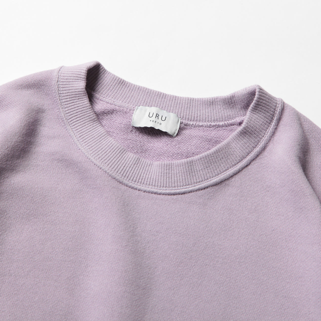 URU / ウル | COTTON FLEECE / CREW NECK L/S SWEAT - Lavender | 通販 