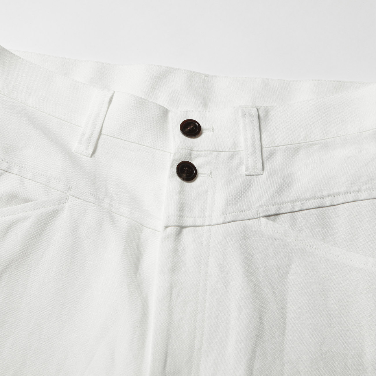 URU ウル  ホワイト ワイドパンツ URU / ウル | COTTON LINEN CANVAS / WIDE PANTS - White | 通販