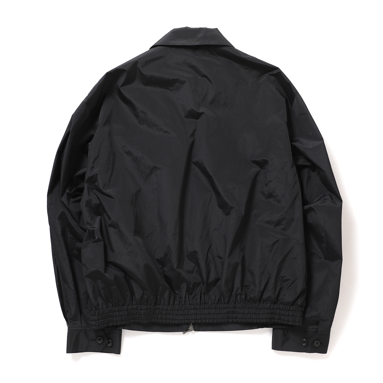 blurhms / ブラームス | Poly-Silk Zip Jacket - Black | 通販 - 正規