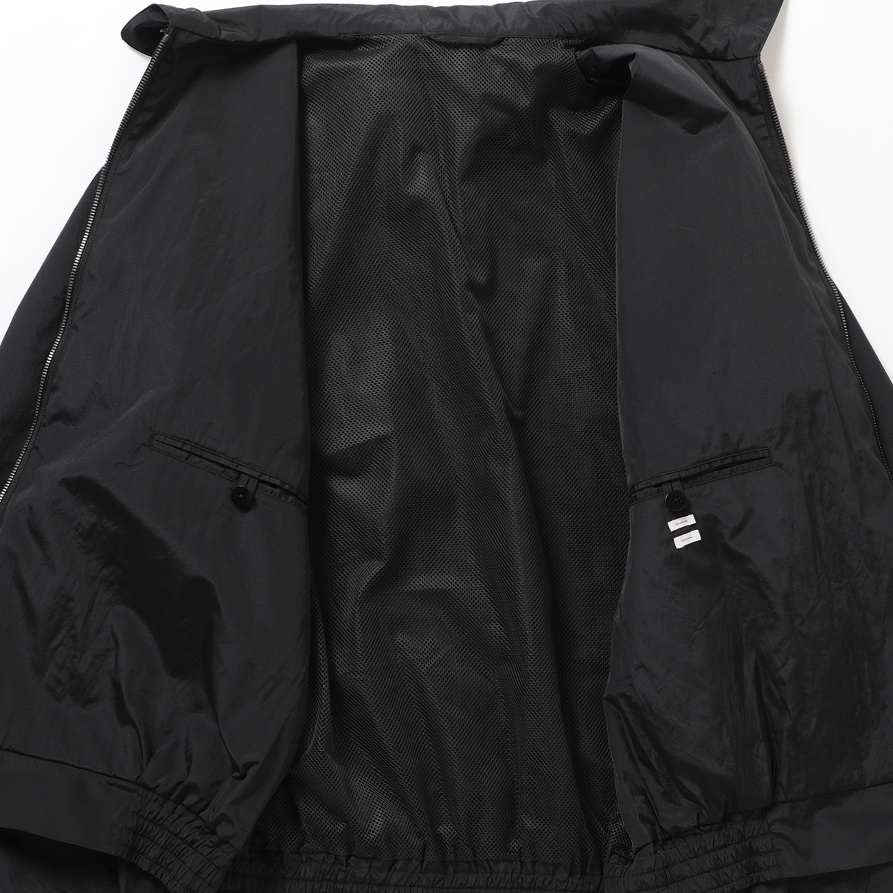 blurhms / ブラームス | Poly-Silk Zip Jacket - Black | 通販 - 正規