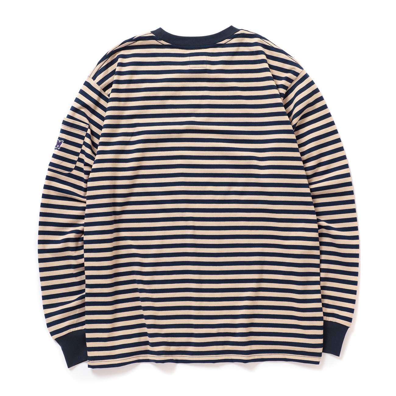 Needles / ニードルズ | L/S Crew Neck Tee - Cotton Stripe Jersey 