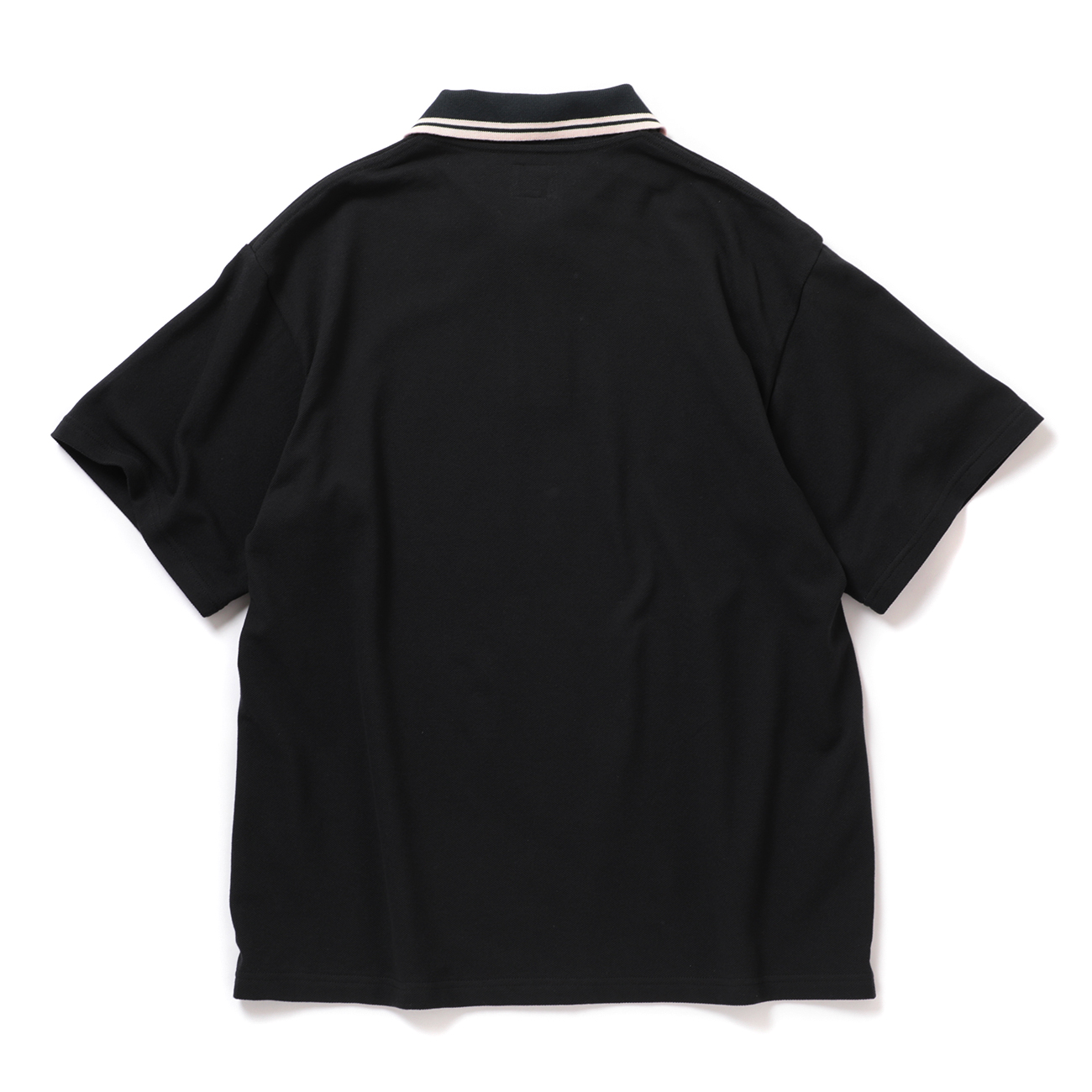 Needles / ニードルズ | Regular Collar Polo - Cotton Pique - Black