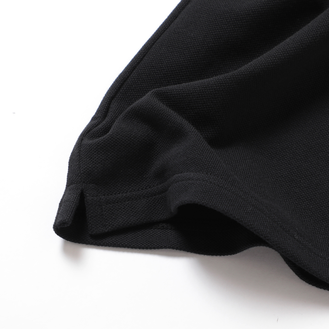 Needles / ニードルズ | Regular Collar Polo - Cotton Pique - Black