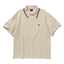 Needles / ニードルズ | Regular Collar Polo - Cotton Pique - Beige