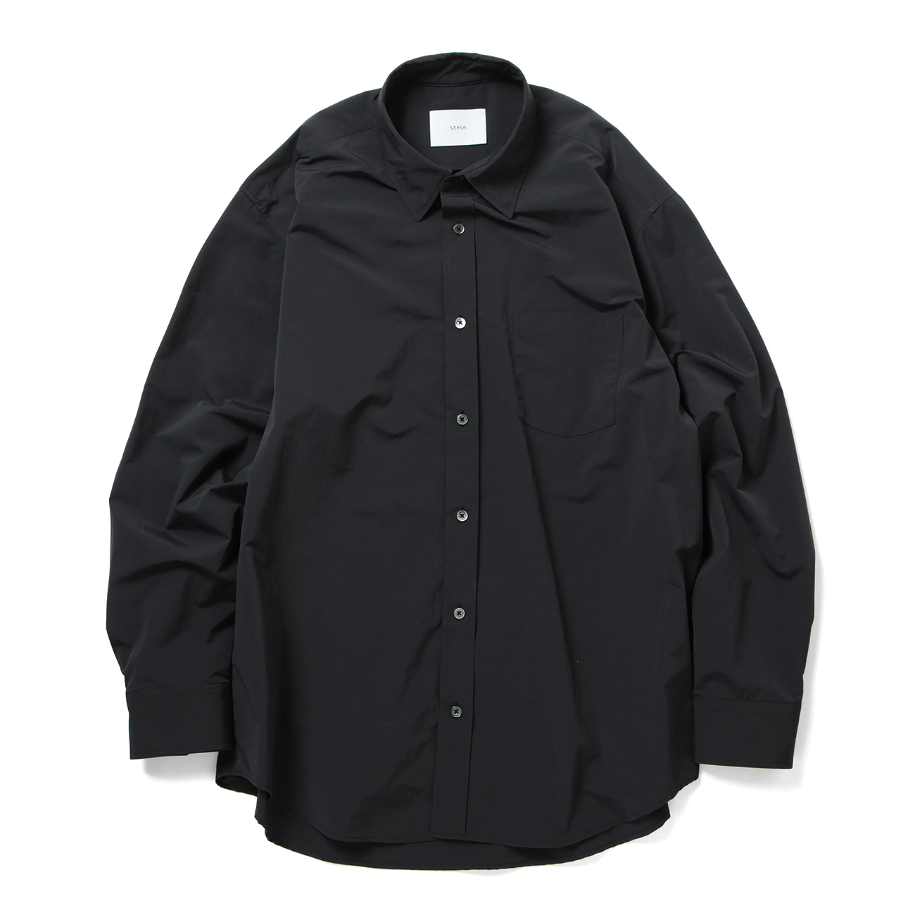 WINDPROOF NYLON STANDARD SHIRT - Black