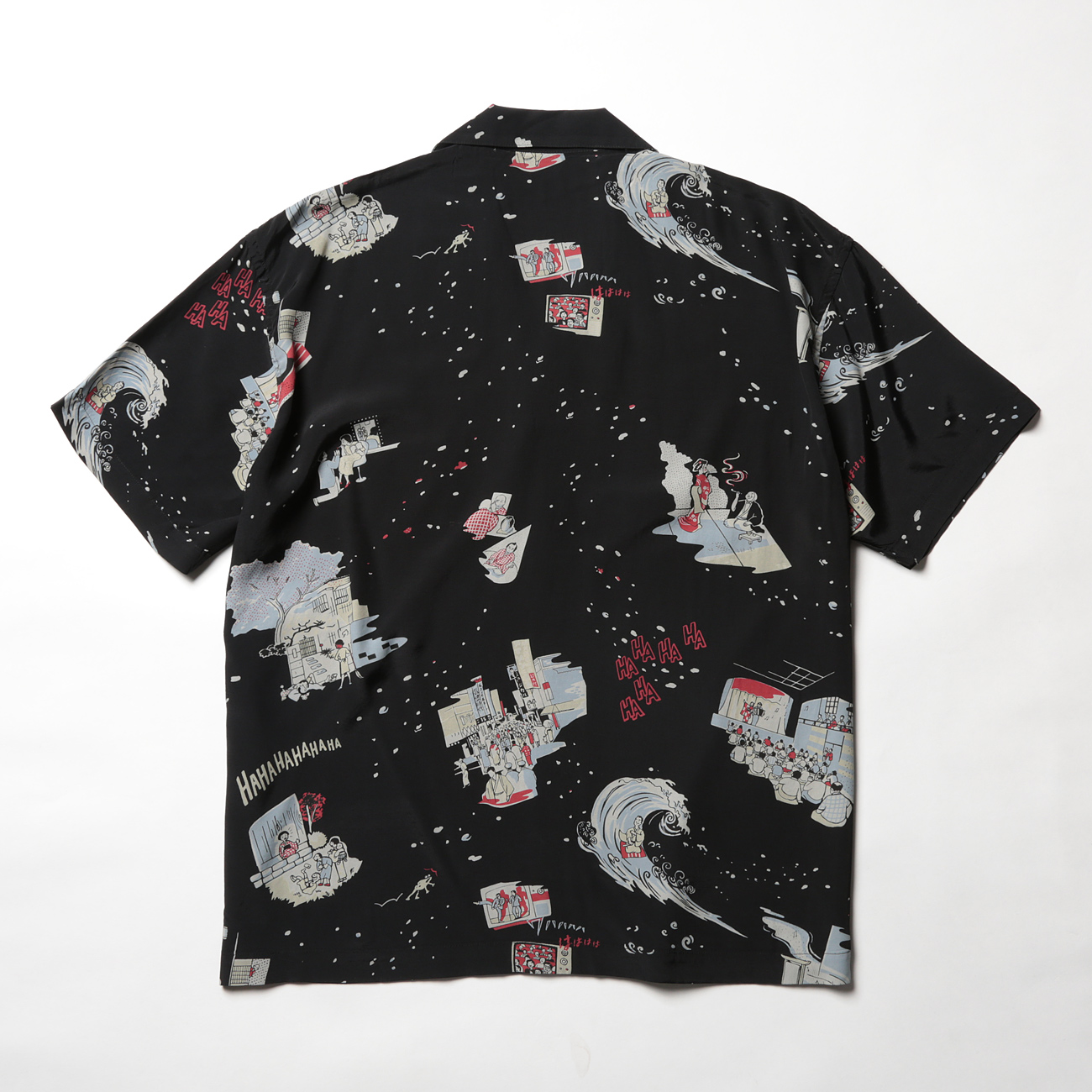 Porter Classic / ポータークラシック | SHOWFOLK ALOHA SHIRT - Black