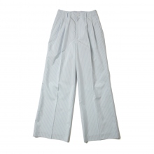 AURALEE / オーラリー | FINX POLYESTER STRIPE PANTS (レディース) - Light Blue Stripe |  通販 - 正規取扱店 | COLLECT STORE / コレクトストア