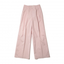 AURALEE / オーラリー | FINX POLYESTER STRIPE PANTS (レディース) - Pink Beige Stripe