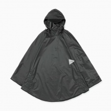 and wander / アンドワンダー | sil poncho - Charcoal