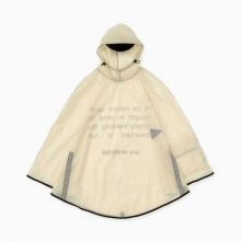 and wander / アンドワンダー | sil poncho - Off White