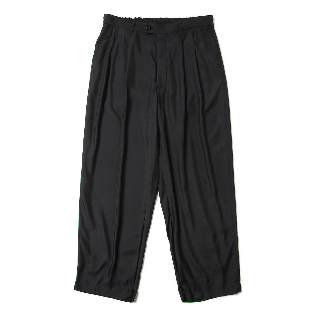 stein / シュタイン | ST.524-1 CUPRO WIDE EASY TROUSERS - Black