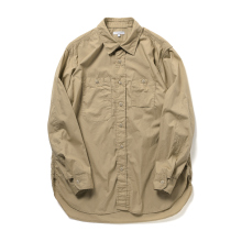 ENGINEERED GARMENTS / エンジニアドガーメンツ | Work Shirt - Superfine Poplin - Tan