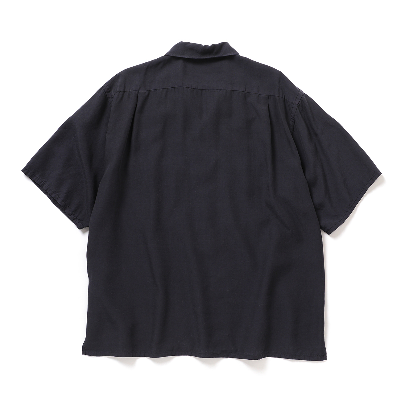 Y / ワイ (YLEVE / イレーヴ) | TENCEL POPLIN OPEN COLLAR SH - Navy