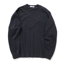 Y / ワイ (YLEVE / イレーヴ) | SOFT ORGANIC COTTON JERSEY LONG SLEEVE T - Navy