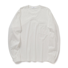 Y / ワイ (YLEVE / イレーヴ) | SOFT ORGANIC COTTON JERSEY LONG SLEEVE T - White
