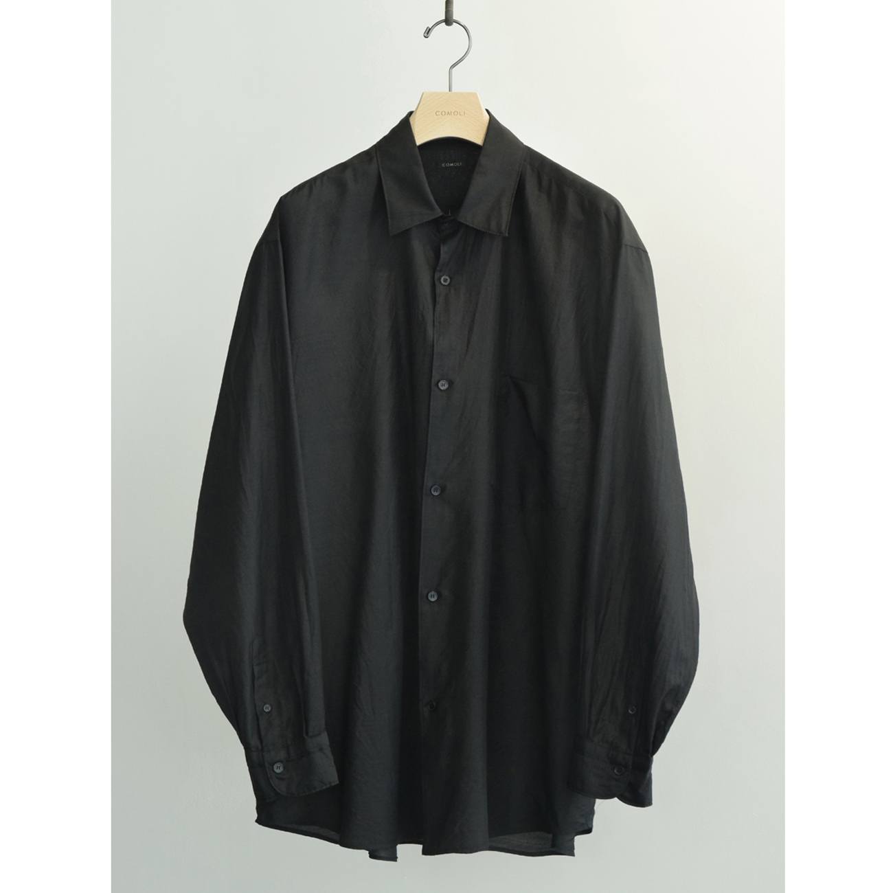 COMOLI / コモリ | ウールシルク コモリシャツ - Brown | 通販 - 正規
