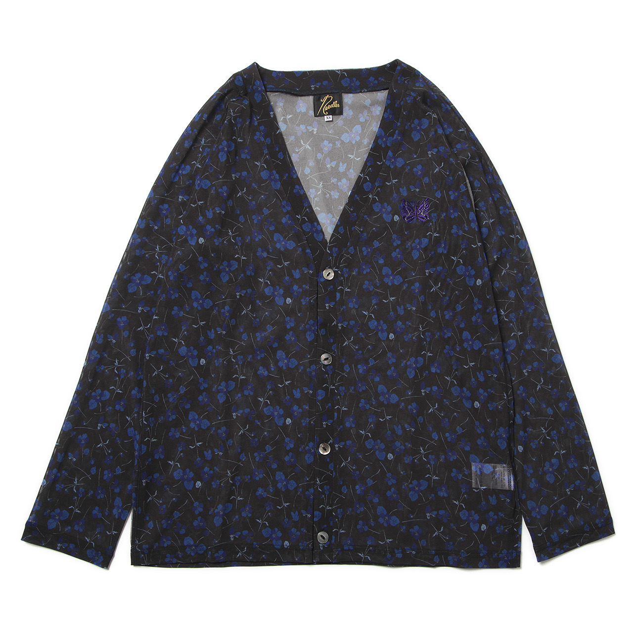 Needles / ニードルズ | V Neck Cardigan - Poly Mesh / Floral