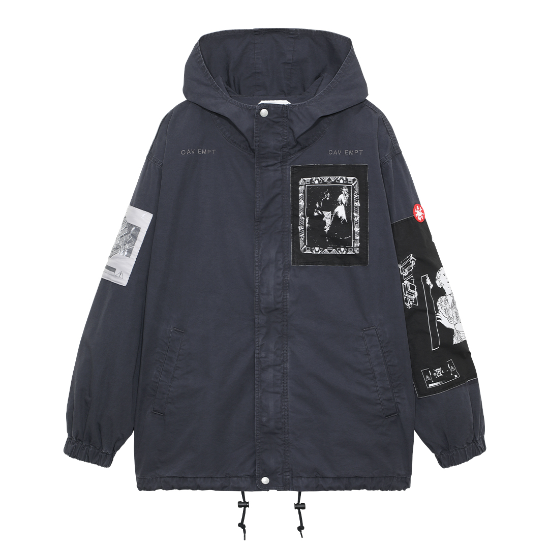 試着のみ C.E 22S/S PATCHED ZIP HOOD JACKET L-