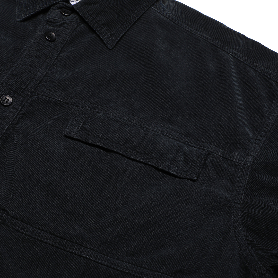 C.E / シーイー | OVERDYE SWITCH CUT CORD SHIRT - Black | 通販