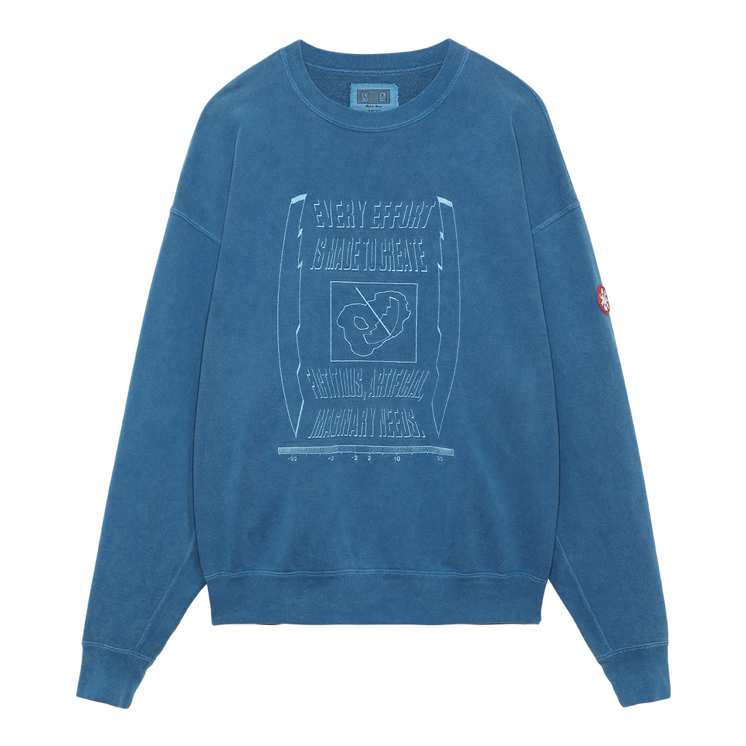 C.E / シーイー | OVERDYE IMAGINARY NEEDS CREW NECK - Blue | 通販 - 正規取扱店 |  COLLECT STORE / コレクトストア