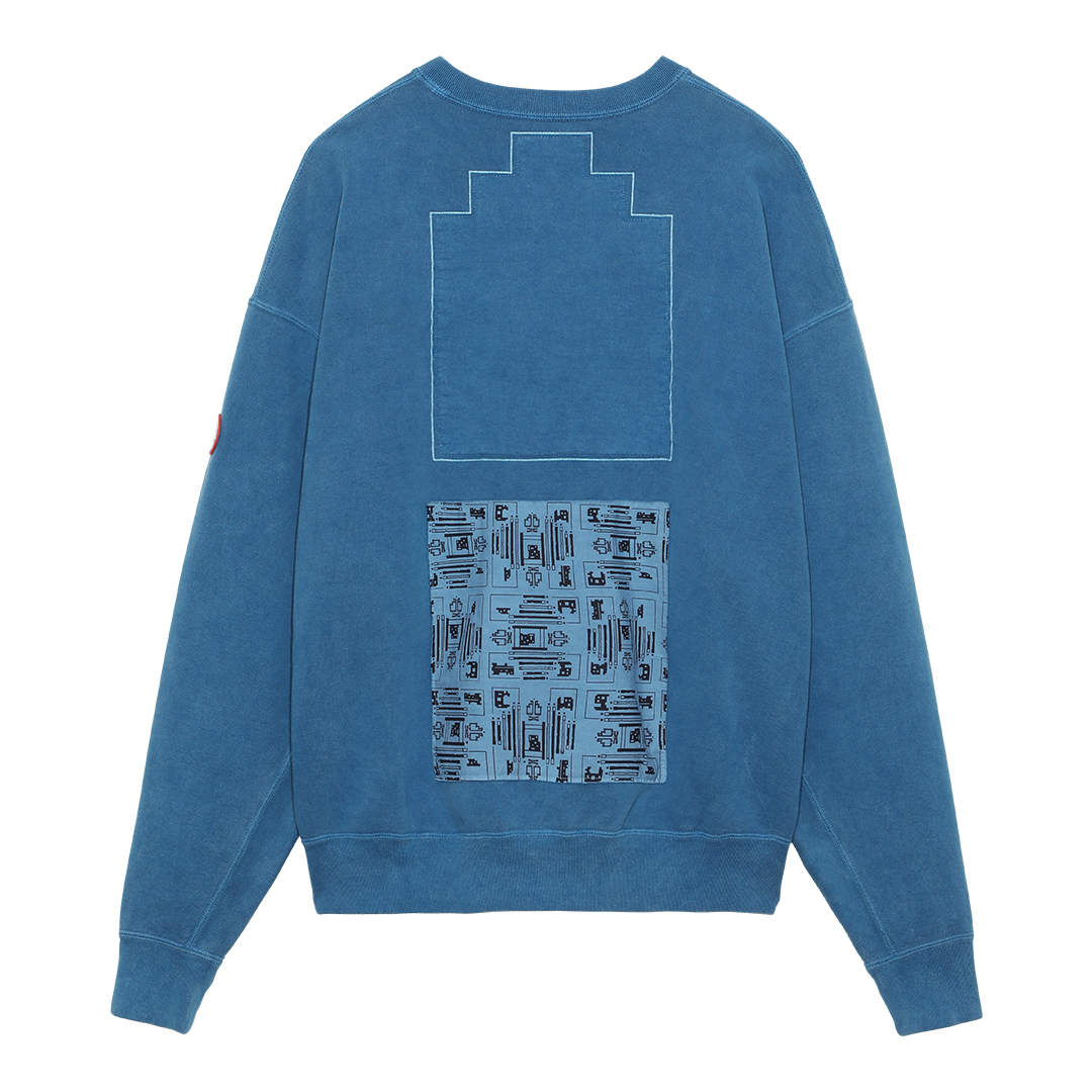 C.E / シーイー | OVERDYE IMAGINARY NEEDS CREW NECK - Blue | 通販 