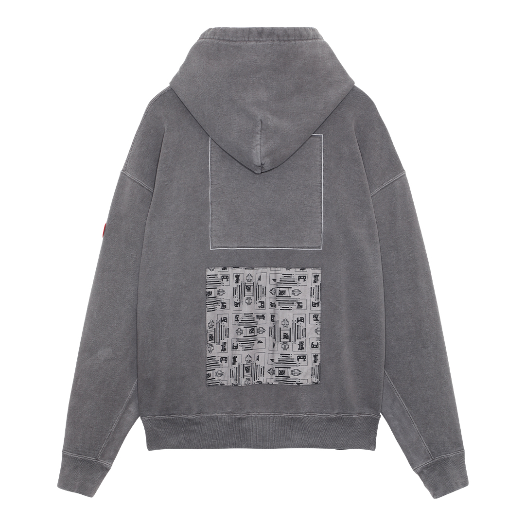 シーイー C.E cav empt PANEL HEAVY HOODY パーカー C.E - Washed District Patch Heavy Hoody | ALTERFATE