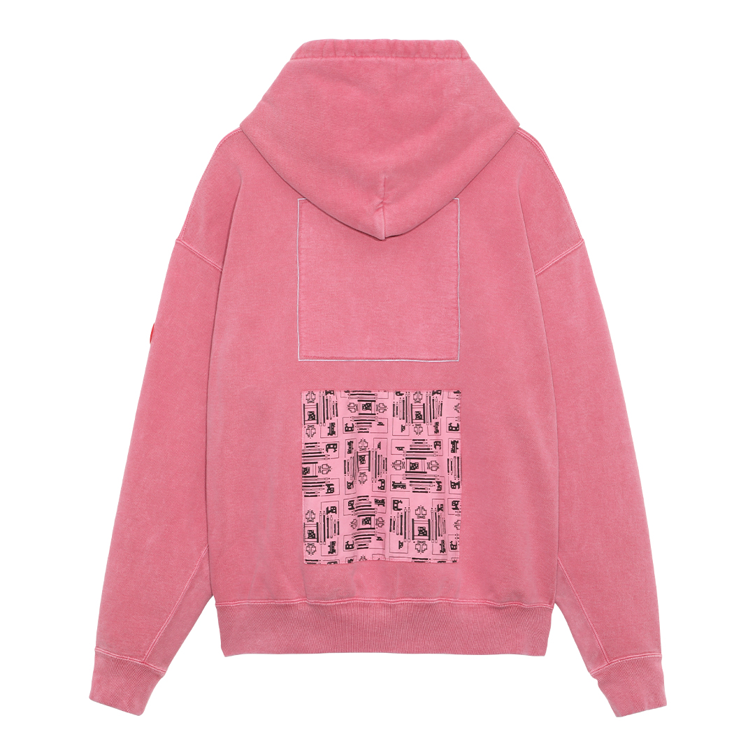 OVERDYE IMPULSE HEAVY HOODY - Pink